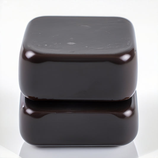 2 charcoal soap bar cleansing on top of each other