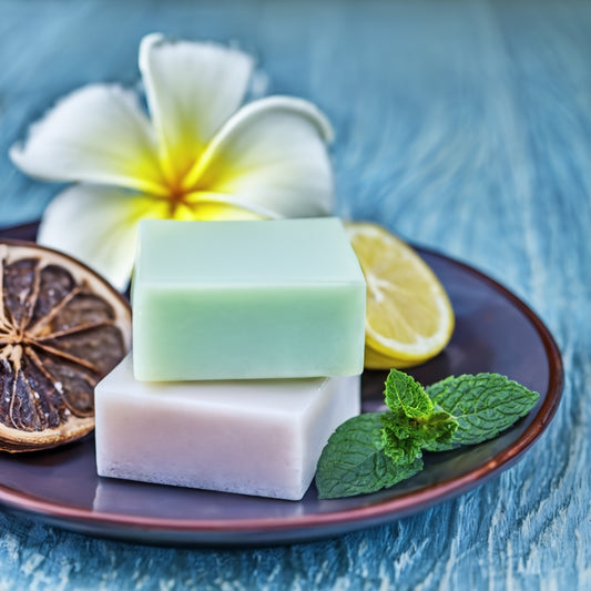 spa composition with soap, spa relaxation concept