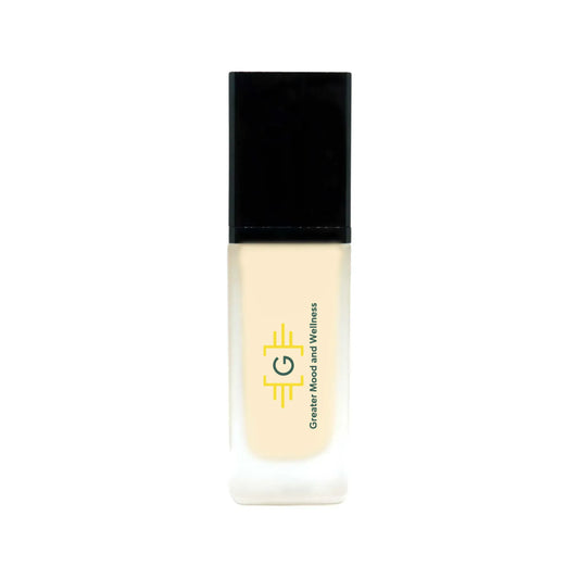 A bottle of 'Foundation With Spf' with a white background.