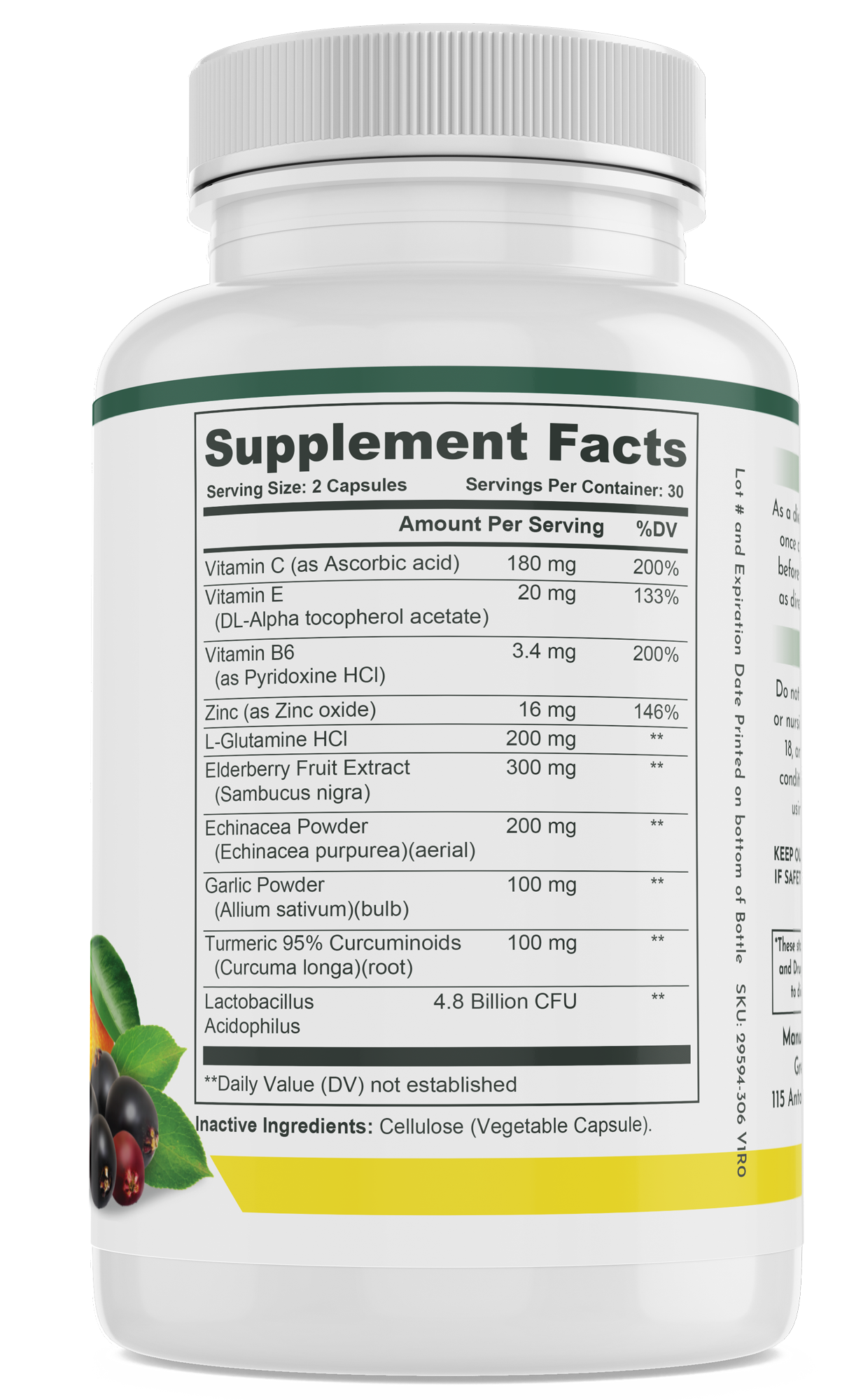 immune supplement : greater immunity supplement facts