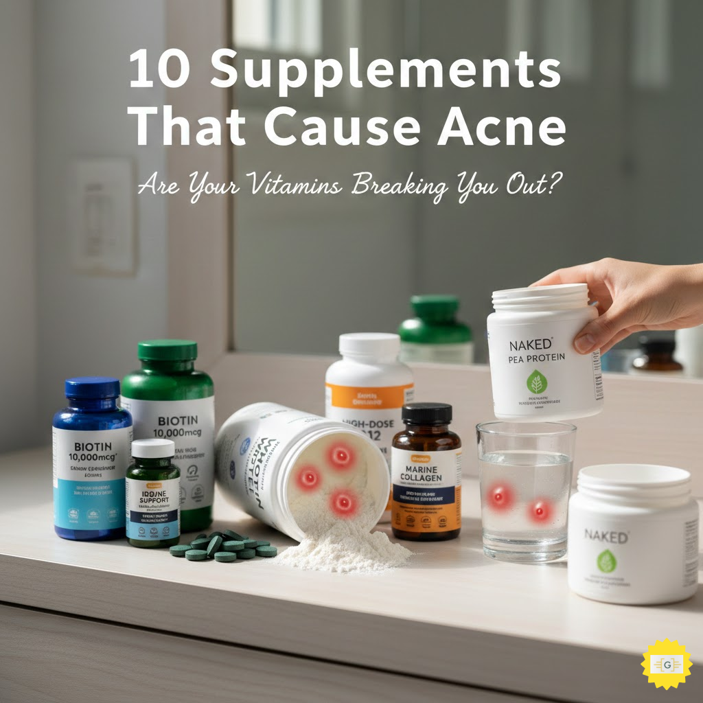 10 Supplements That Cause Acne 