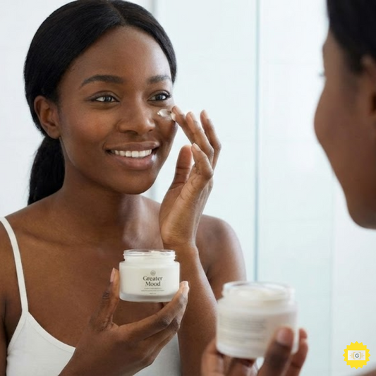 Woman using Dark Circles Cream 