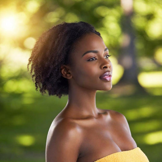 beautiful dark skinned woman: Summer Skin Care