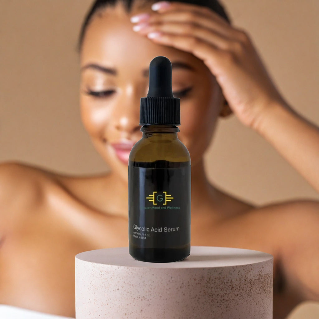 Beautiful model using Greater Mood Glycolic Acid Serum
