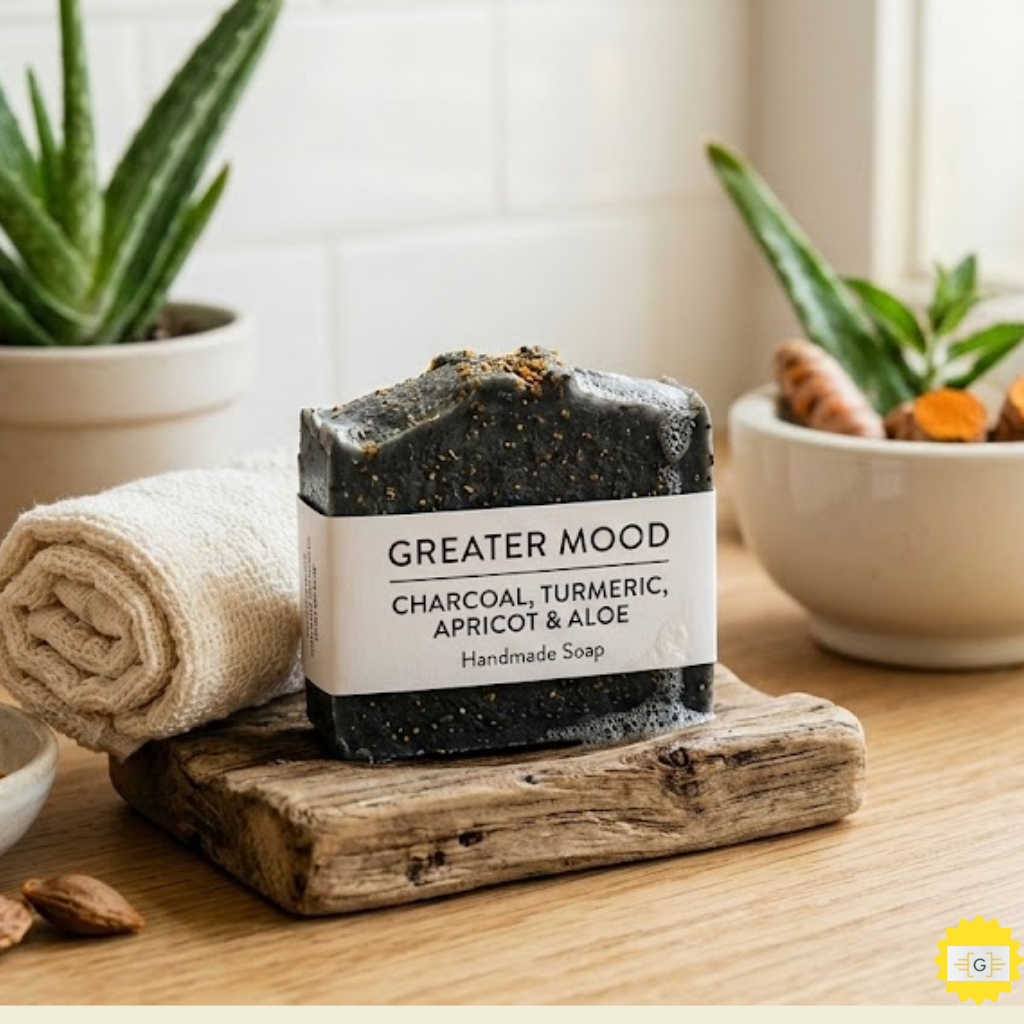 How Greater Mood Charcoal & Turmeric Soap