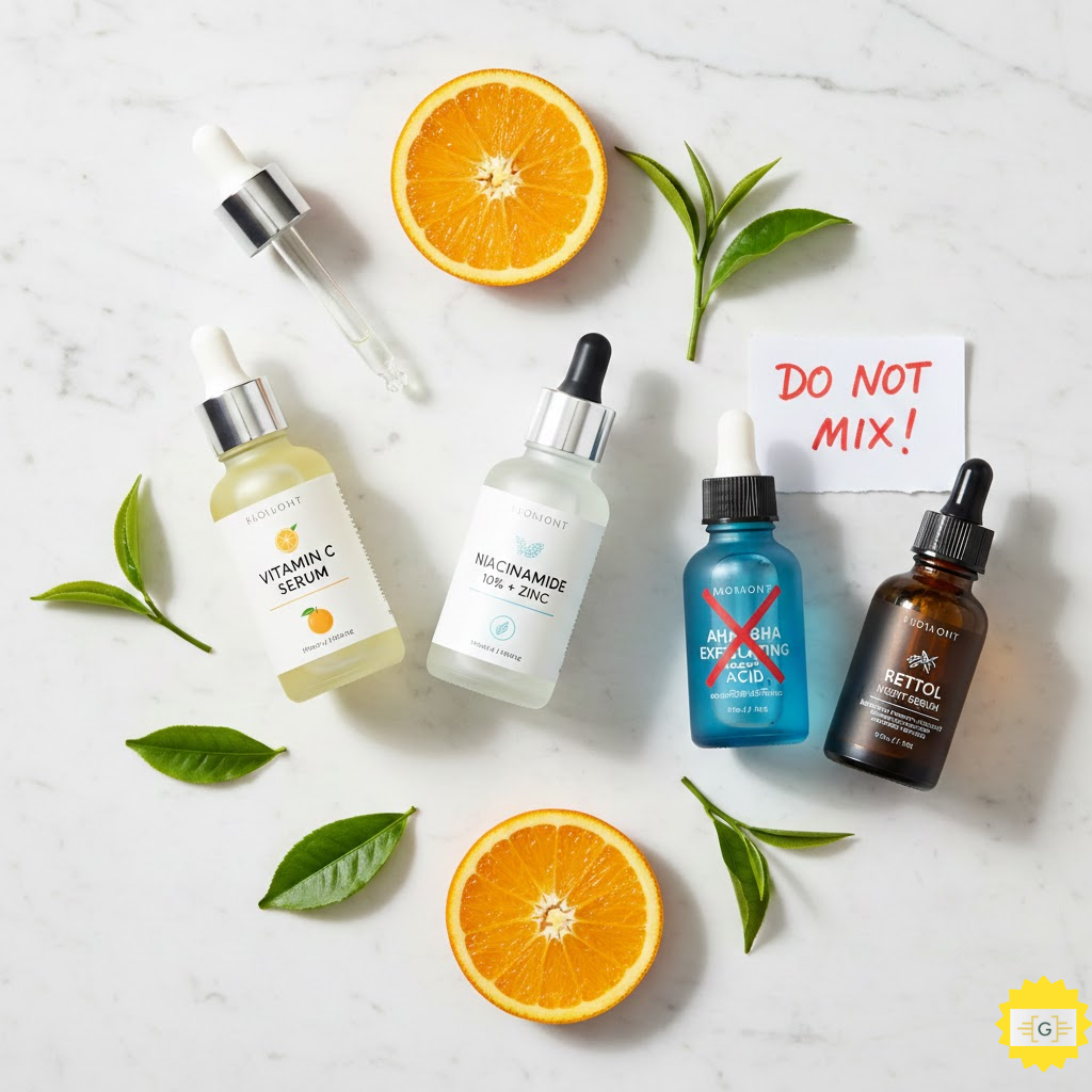 Layering Vitamin C and Niacinamide