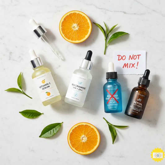 Layering Vitamin C and Niacinamide