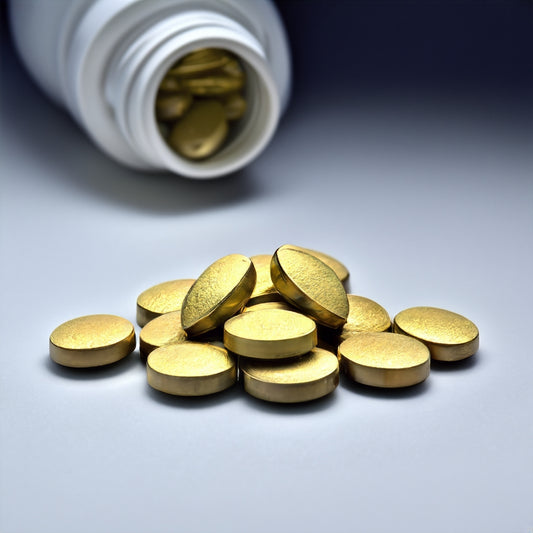 bottle of the Best Quality Magnesium Supplements on a gray suface 