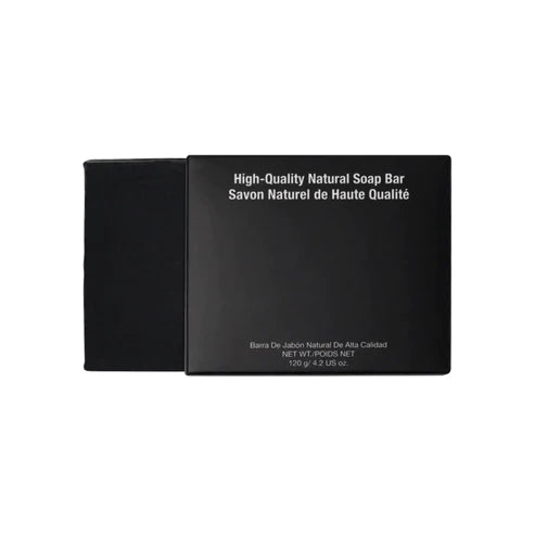 bar of high quality charcoal soap ideal to treat acne