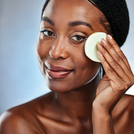 African american woman using Natural Remedies for Aging Skin