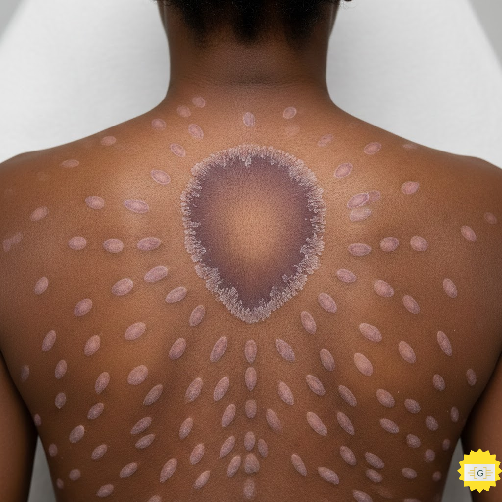 Person with Pityriasis Rosea  on the back
