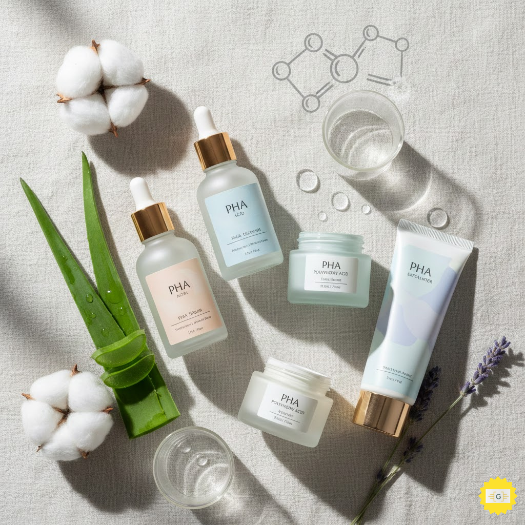 Polyhydroxy Acid products on a surface