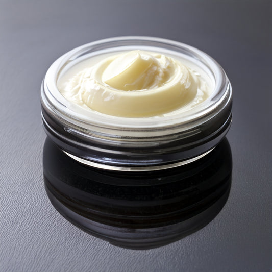 black container with Shea body butter 