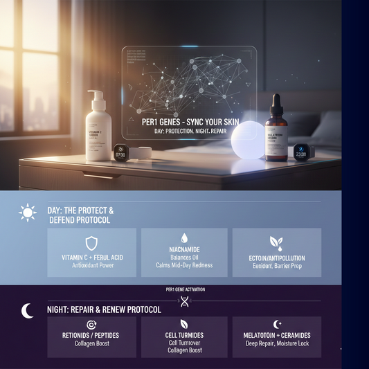 Why Your $100 Serum Fails at 10 PM: The Science of Circadian Skincare