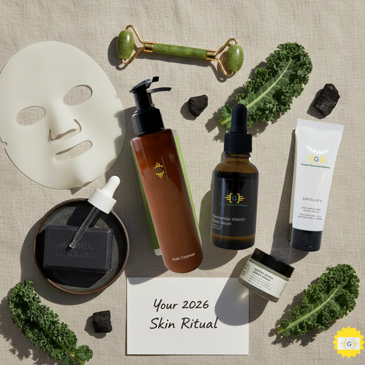 Greater Mood Skincare Products On a surface