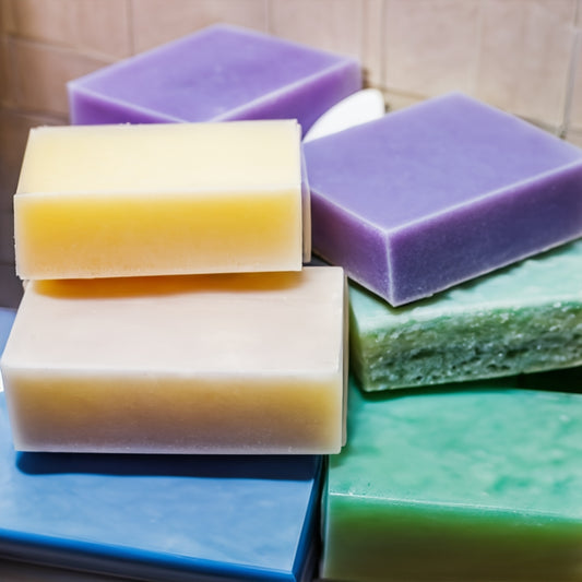 Bath Soap on Towel in bathroom