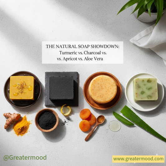 Turmeric vs. Charcoal vs. Apricot vs. Aloe Vera Soap