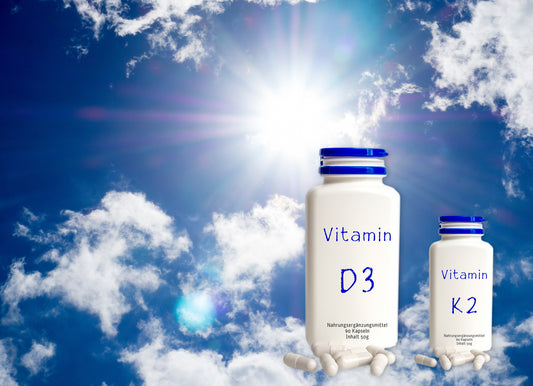 Vitamin D3 and D2 being absorbed from the sun.