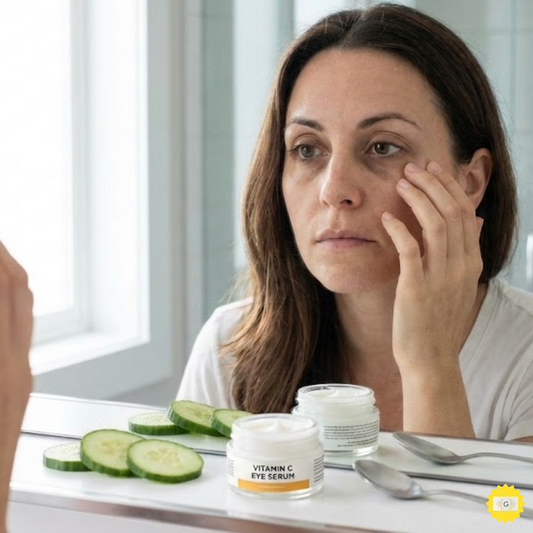 Woman with Dark Circles Under the Eye 