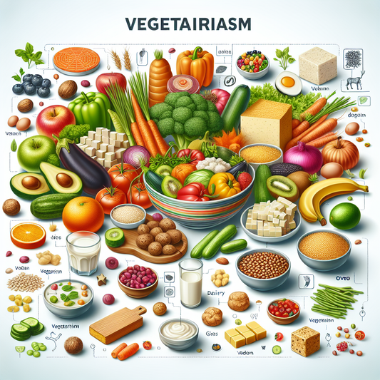 Vegetarianism isometric food and drink set, showcasing various types of vegetarians. A vibrant vector illustration.