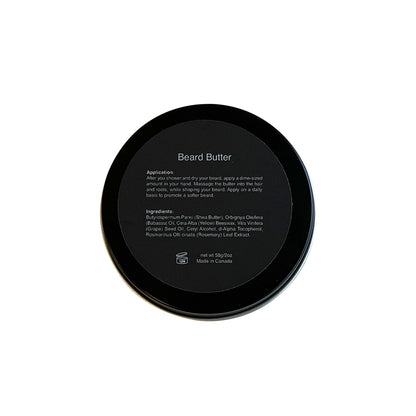 A black container with 'Beard Butter' label.