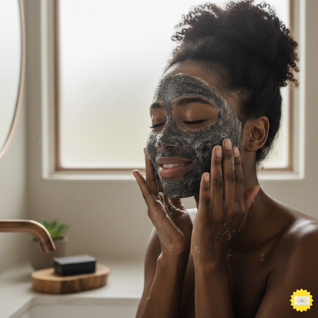 Greater Mood Natural Charcoal Soap
