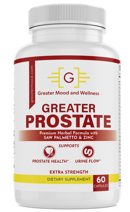 red, yellow and white supplement bottle with best prostate supplement