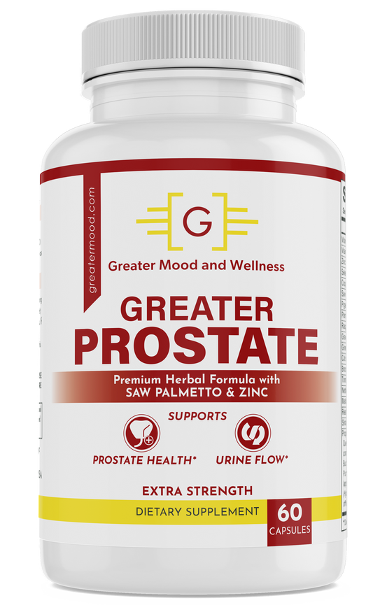 red, yellow and white supplement bottle with best prostate supplement