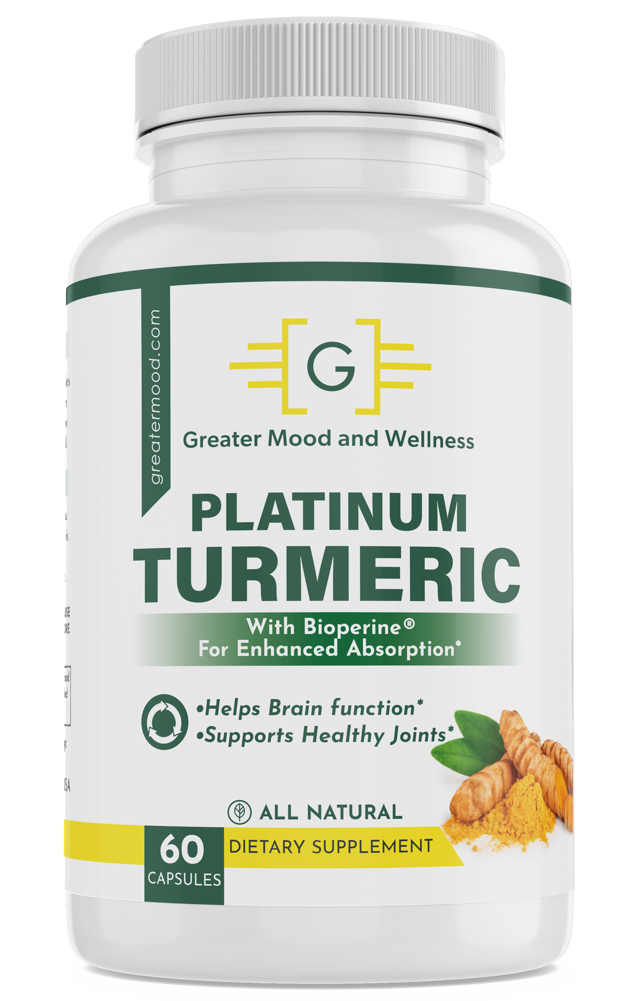 High-quality curcumin supplement with potent anti-inflammatory properties for overall health and wellness.