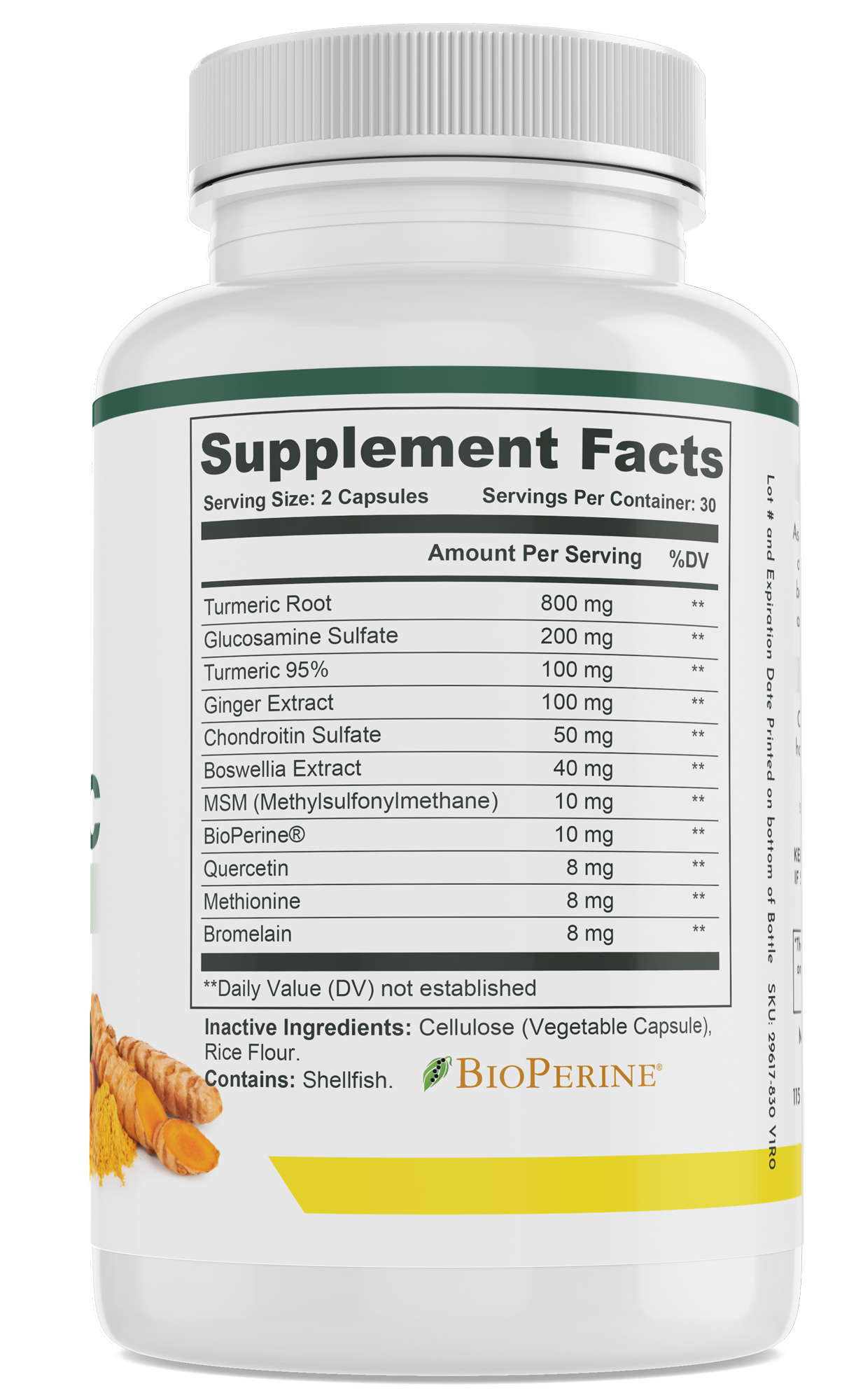 Premium curcumin supplement known for its powerful antioxidant and anti-inflammatory benefits.